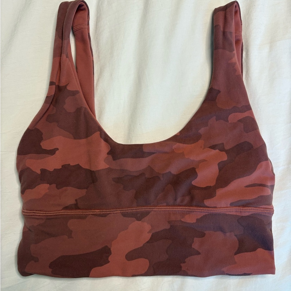 Lululemon Athletica Rust Camo Sports Bra